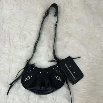 y2k 페어리 그런지 스터드 장식 블랙 숄더백