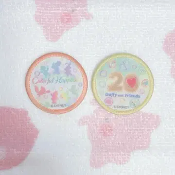 디즈니씨 더피 20주년 컬러풀 해피니스 와펜 로고