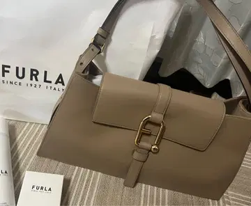 컨디션 최상 FURLA 베이지 핸드백