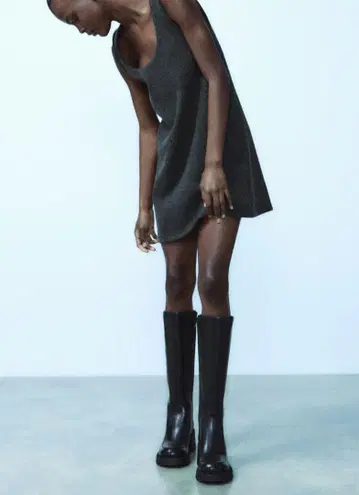 ZARA 롱 부츠 신상 인기 완판 러그 밑창 부츠 택 포함 미사용 새상품