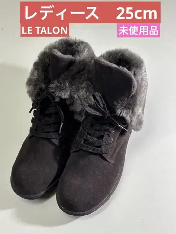 LE TALON 루탈론 여성용 퍼 포함 숏부츠 미사용품