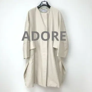 ADORE 트렌치코트 38 노카라 롱 자켓