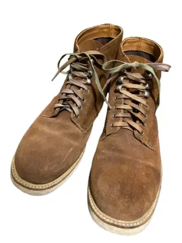 [ 슬로우웨어 라이온 ] 스웨이드 가죽 레이스업 워크 부츠 빈티지