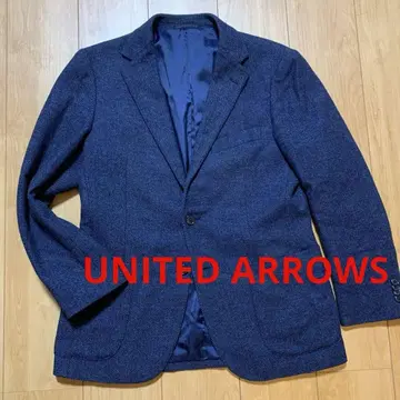 UNITED ARROWS 울 트위드 헤링본 테일러드 자켓 L