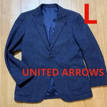 UNITED ARROWS 울 트위드 헤링본 테일러드 자켓 L