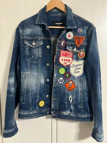 DSQUARED2 Caten Tayers 패치 데님 자켓