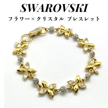 새상품급 스와로브스키 SWAROVSKI 플라워 x 크리스탈 팔찌