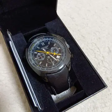 Aviator 크로노그래프 블랙 가죽