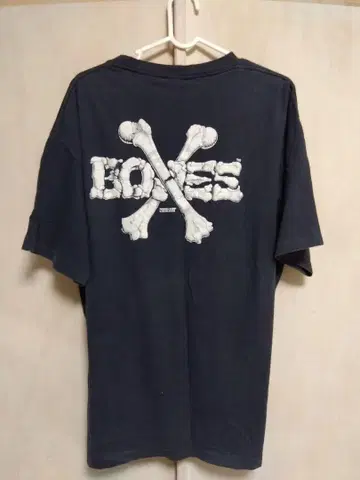 80s BONES T셔츠 cross bones 블랙