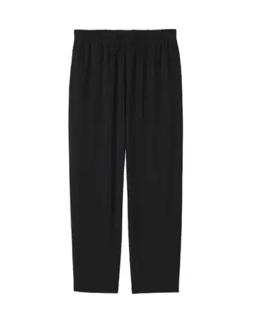 미사용 새상품 MUJI Labo 스무스 저지 릴랙스 팬츠 블랙 XL