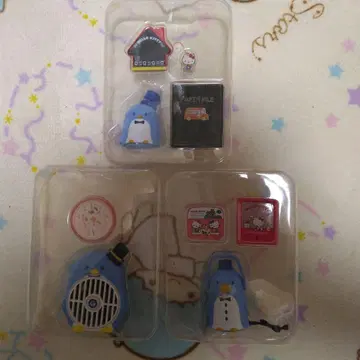 생산 종료품 초레어 산리오 빈티지 미니 턱시도샘 3종 컴프 세트