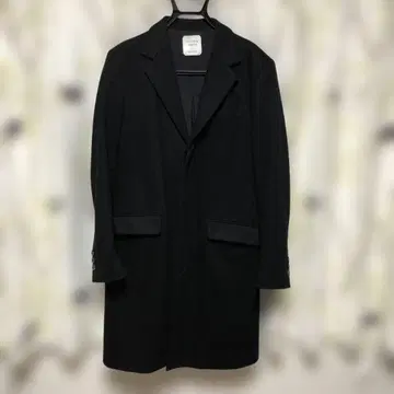 UNITED TOKYO 블랙 체스터 코트