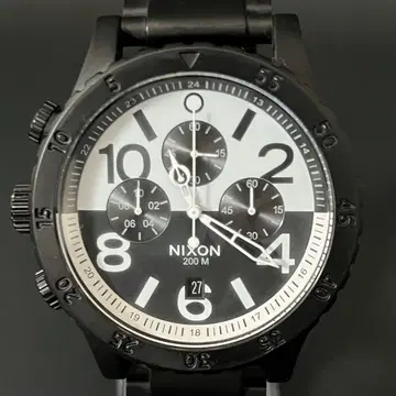 [ 컨디션 최상 ] Nixon 48-20 CHRONO 크로노 화이트 블랙