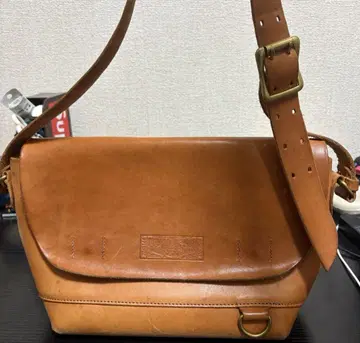 브라운 가죽 숄더백 vintage 구제 의류