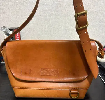 브라운 가죽 숄더백 vintage 구제 의류