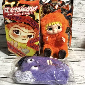 미사용 새상품 WAKUKU 와쿠쿠 봉제 인형 키링 오렌지