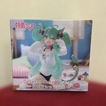 Desktop Cute 하츠네 미쿠 고양이 귀 T셔츠 ver. 피규어
