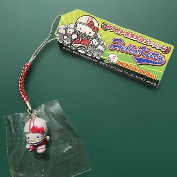 [ 초레어 ] 헬로키티 스트랩 미식축구 세계 대회 미식축구