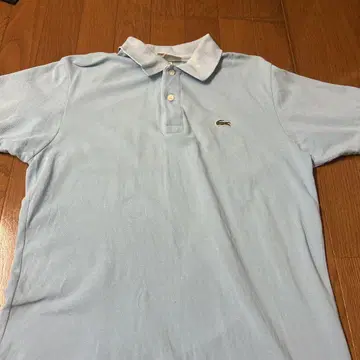 LACOSTE 라이트 블루 피케 셔츠 US M
