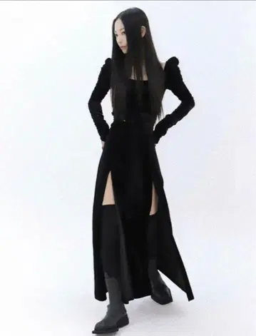 MELT THE LADY both feet slit dress