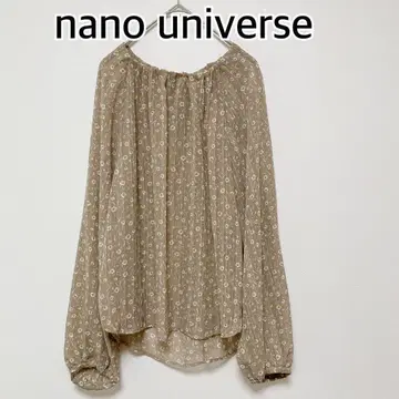 nano universe 나노 유니버스 긴팔 블라우스 베이지