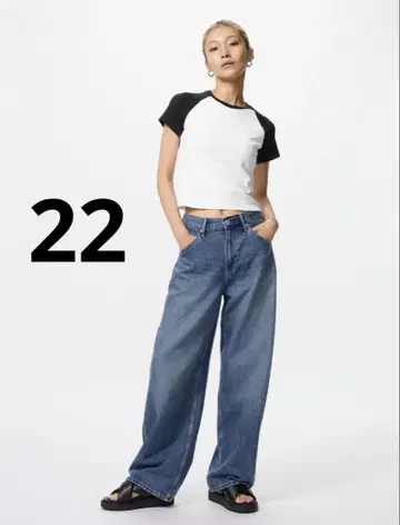 UNIQLO 배기 커브 진 22