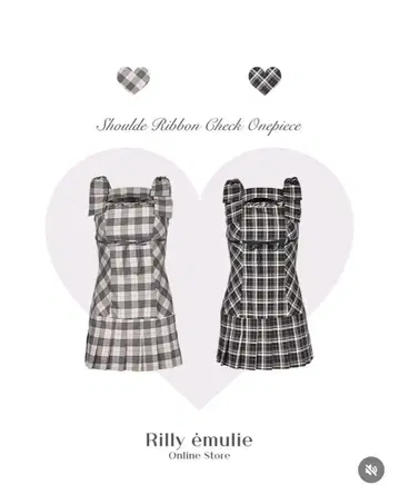 ShoulderRibbonCheckOnepiece