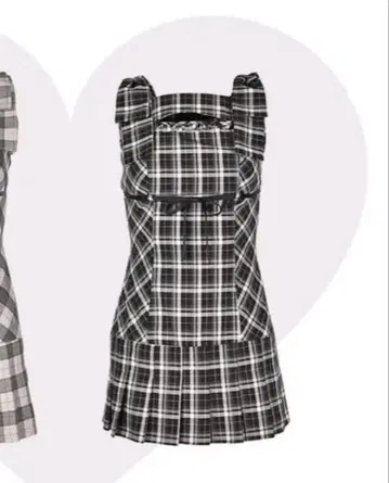 릴리 에뮬리 Shoulder Ribbon Check Onepiece
