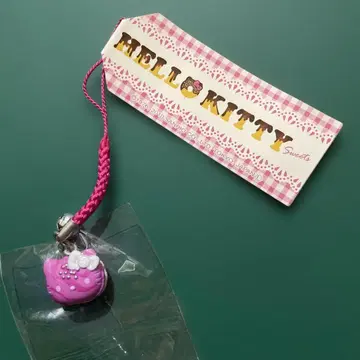 [ 초레어 ] 헬로키티 스트랩 스위츠 마카롱 핑크 미사용 새상품