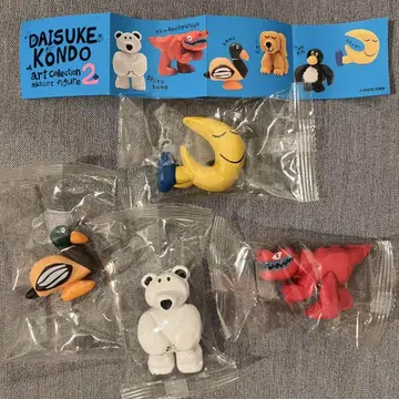 DAISUKE KONDO 아트 컬렉션 마스코트 피규어 4체 세트