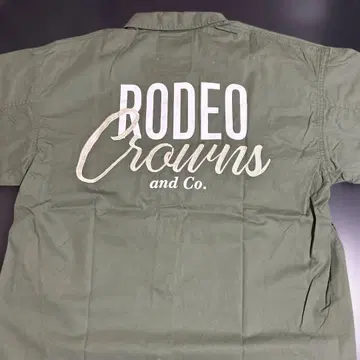 RODEO CROWNS 백 로고 자수 & 프린트 긴팔 셔츠