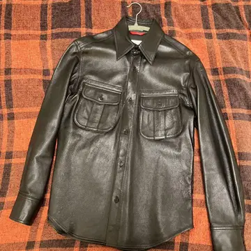 Paul Smith 블랙 가죽 셔츠 M