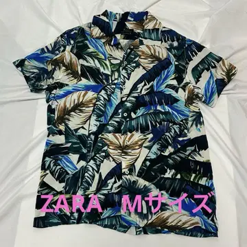 ZARA 하와이안 셔츠 M 사이즈 스페인산 레이온