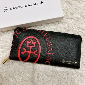 까스텔바작 CASTELBAJAC 라운드 지퍼 가죽 장지갑
