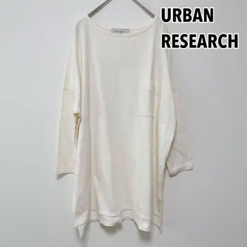 URBAN RESEARCH 어반 리서치 화이트 긴팔 티셔츠