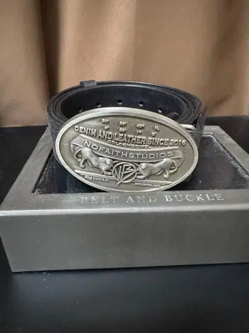 NO FAITH STUDIOS 벨트 블랙 초레어