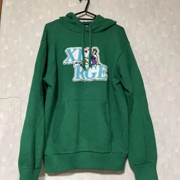 XLARGE 그린 후드티