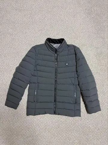 그레이 다운 자켓 퀼팅