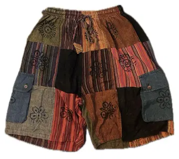 90s vintage 히피 네팔 패치워크 그런지 민족 패턴