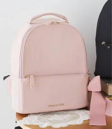 Maison de fleur 캐주얼 리본 백팩 핑크