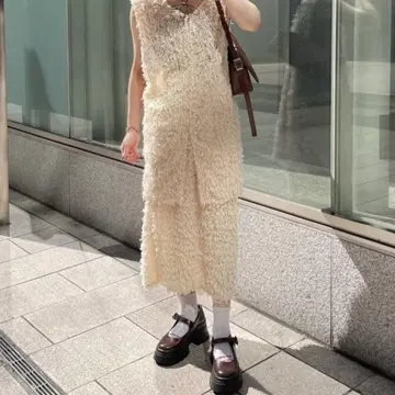 kastane 퍼 셋업 베스트 스커트