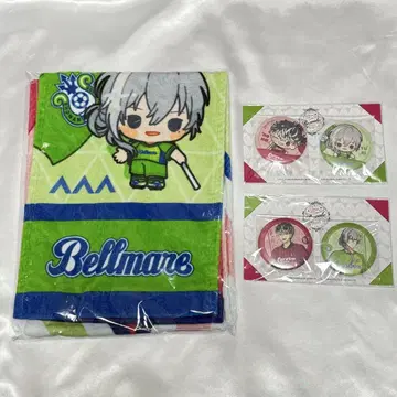 아이나나 Re:vale 모모 모모카 축구 콜라보 타월 머플러 캔뱃지