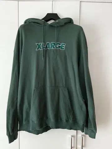 XLARGE 그린 후드 부착 후드티 XL