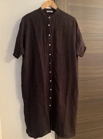 다림질 불필요! 캐틀세존 원피스 반팔 린넨