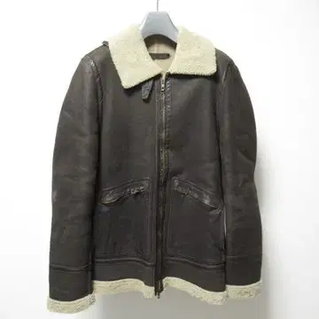 Shearling 무스탕 자켓 46 이탈리아제 다크 브라운