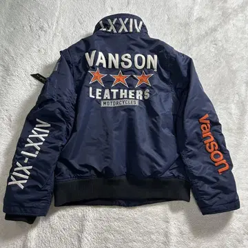 VANSON MA-1 플라이트 자켓 네이비 L 신살레이트 카모플라주