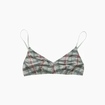 DRAW 브라 Bandeau Bralette 체크 브라