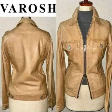 VAROSH 정가 4만엔 정도 양가죽 라무 가죽 자켓 S사이즈 라이더스