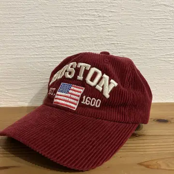 BOSTON 보스턴 코듀로이 캡 버건디