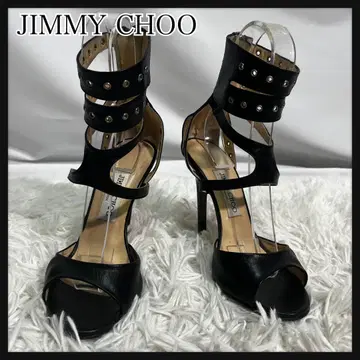 JIMMY CHOO 블랙 하이힐 샌들